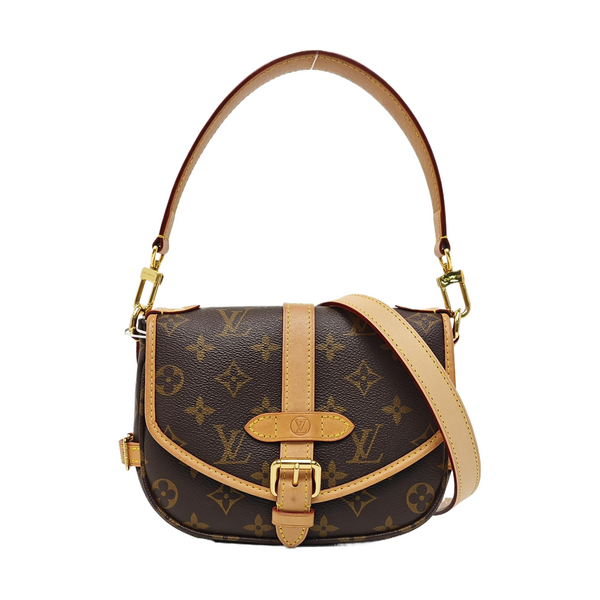 SAUMUR BB Monogram Coated Canvas Brown