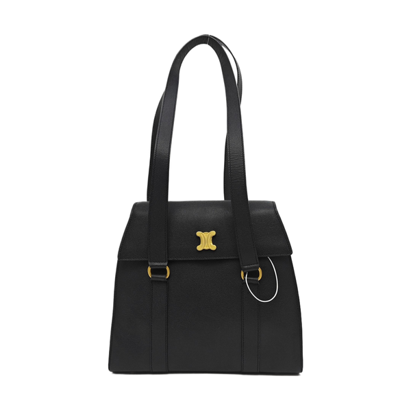 Calfskin Shoulder Bag Black