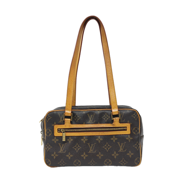 CITE MM Monogram Coated Canvas Brown