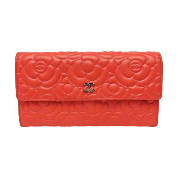 Quilted Lambskin Wallet Red