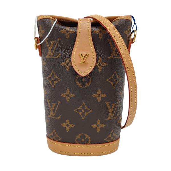 FOLD ME Monogram Coated Canvas Brown