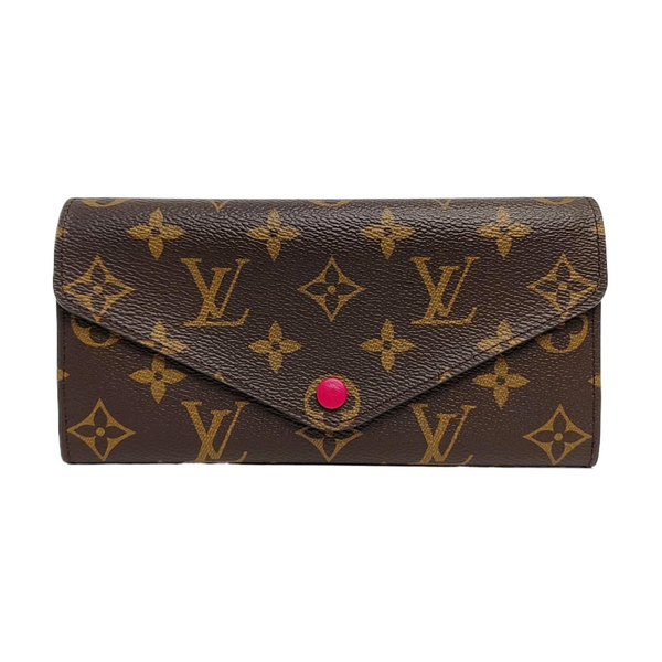 EMILIE Monogram Coated Canvas Brown Wallet
