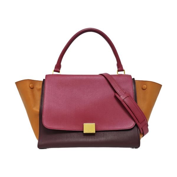 TRAPEZE Small Calfskin Red