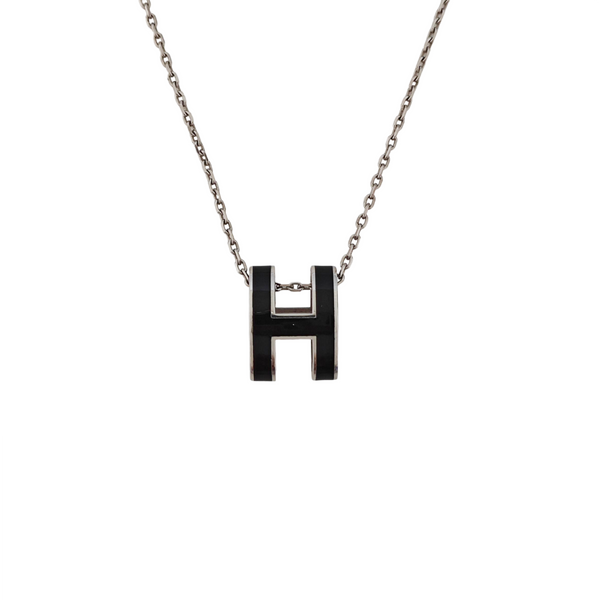 Pop H Metal Silver Necklace