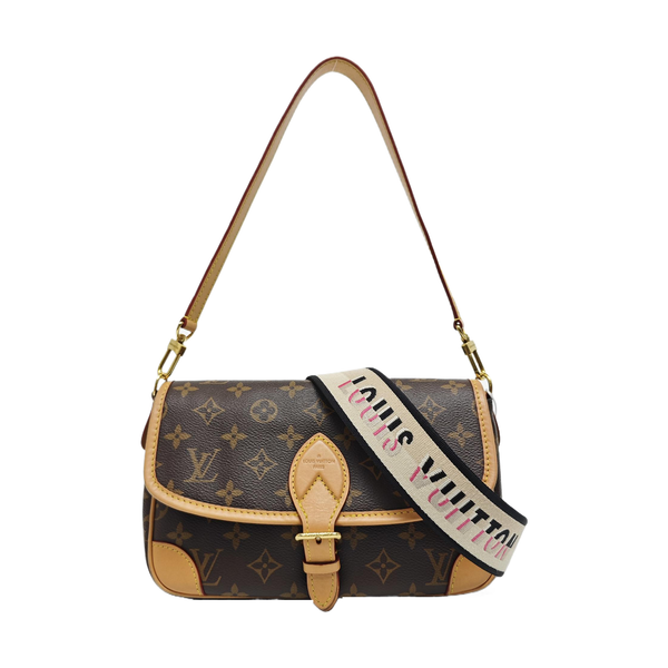 DIANE Monogram Coated Canvas Brown
