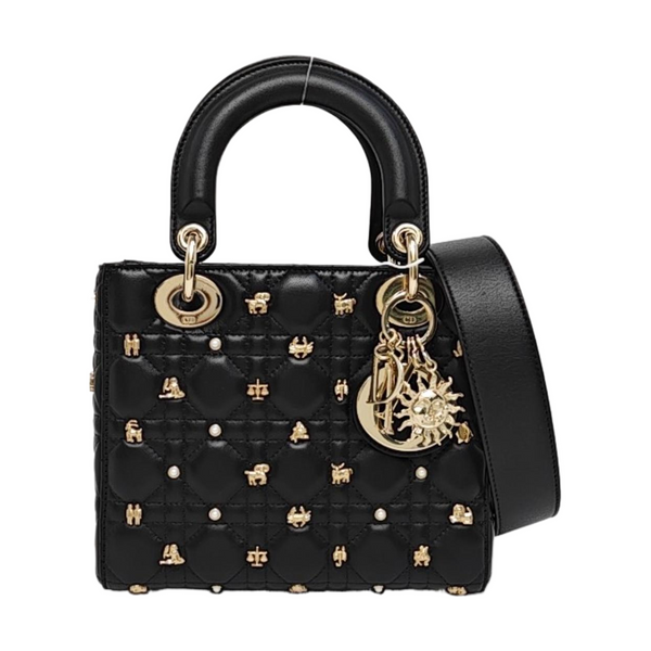 Lady Dior Small Cannage Calfskin Black
