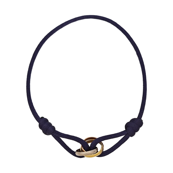 TRINITY Fabric Blue Bracelet