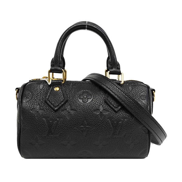 SPEEDY Nano Monogram Calfskin Black
