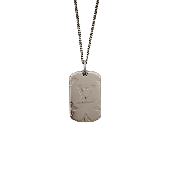 MONOGRAM Metal Silver Necklace