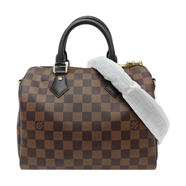 SPEEDY 25 Damier Ebene Coated Canvas Brown