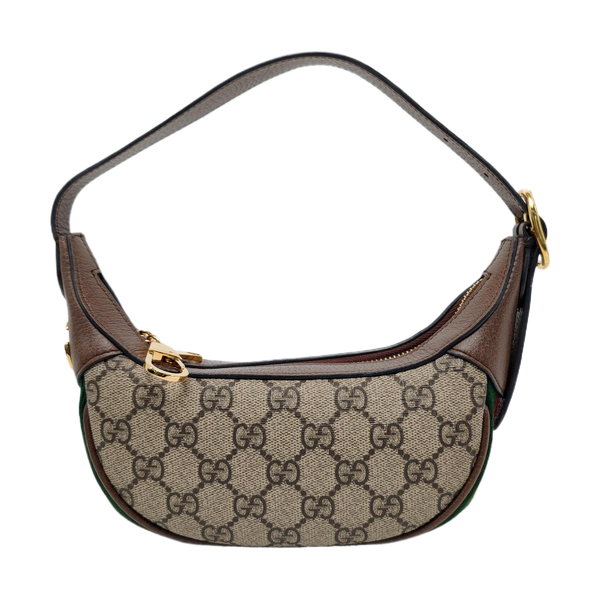 Ophidia Mini Monogram Coated Canvas Beige