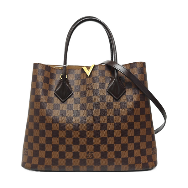 KENSINGTON BOWLING Damier Ebene Coated Canvas Brown