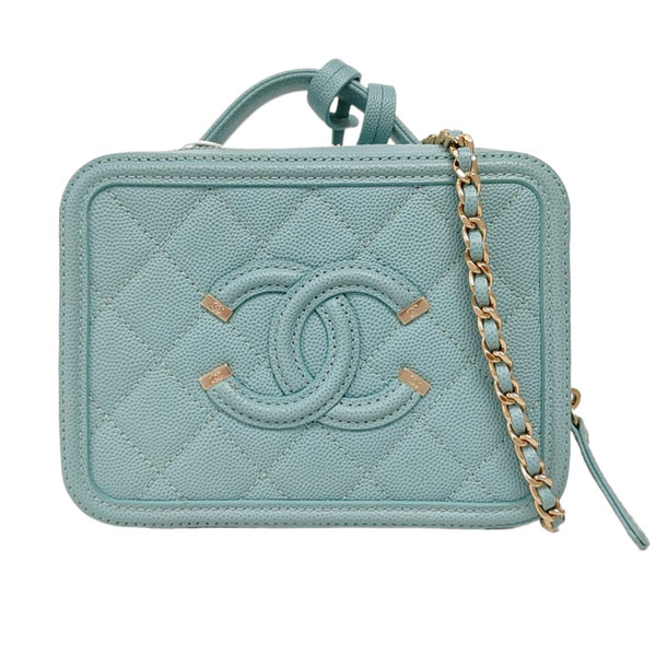 FILIGREE Quilted Grained Calfskin Blue
