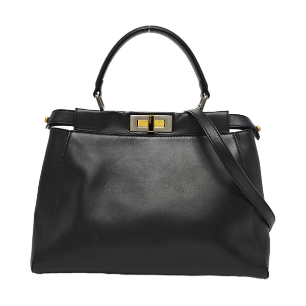 Peekaboo Medium Calfskin Black