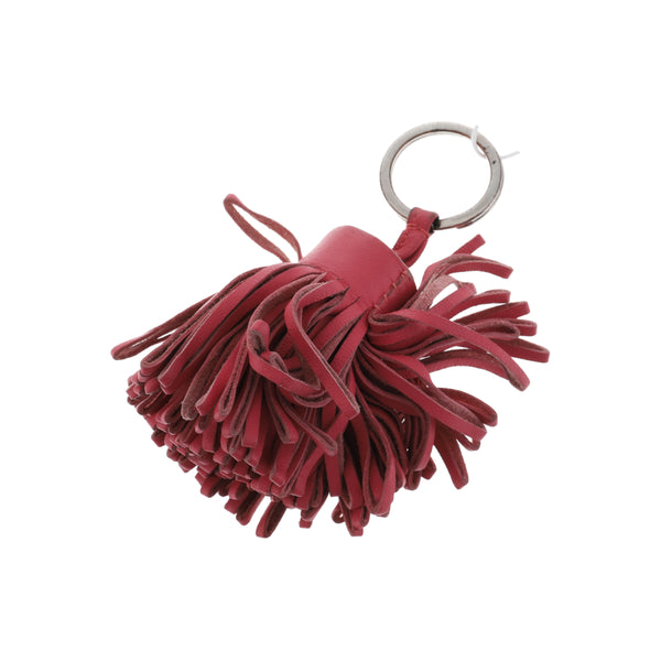 Red Leather Bag Charm