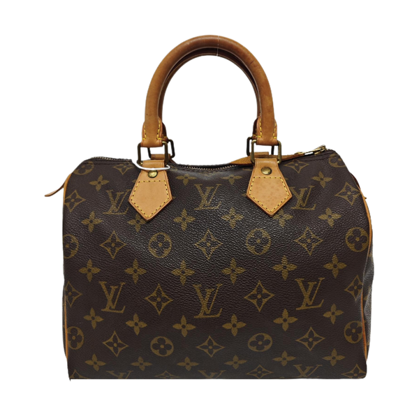 SPEEDY 25 Monogram Coated Canvas Brown