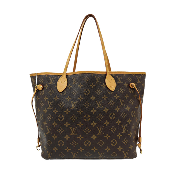 NEVERFULL MM Monogram Coated Canvas Brown