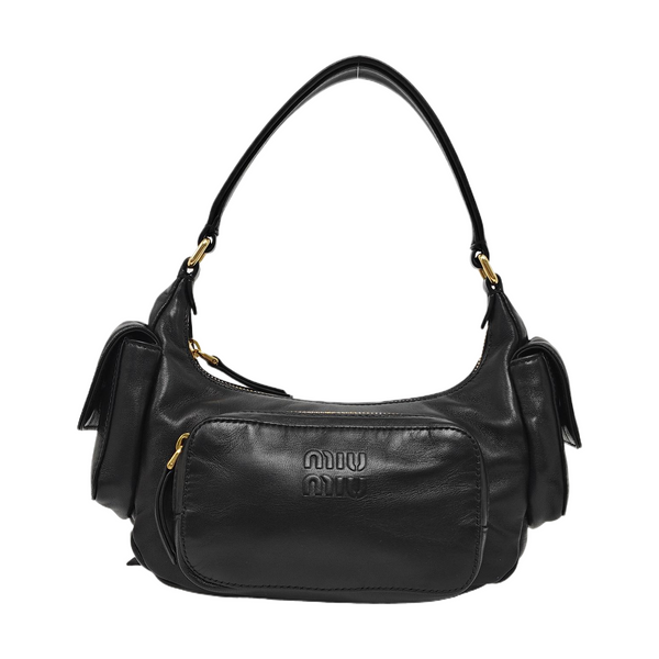 Lambskin Shoulder Bag Black