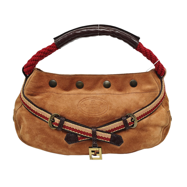 Suede Shoulder Bag Brown