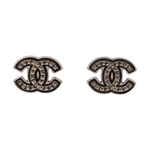 Metal Black Clip On Earrings