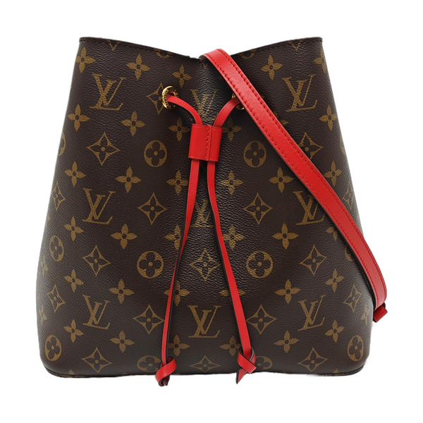 NÉONOÉ MM Monogram Coated Canvas Brown
