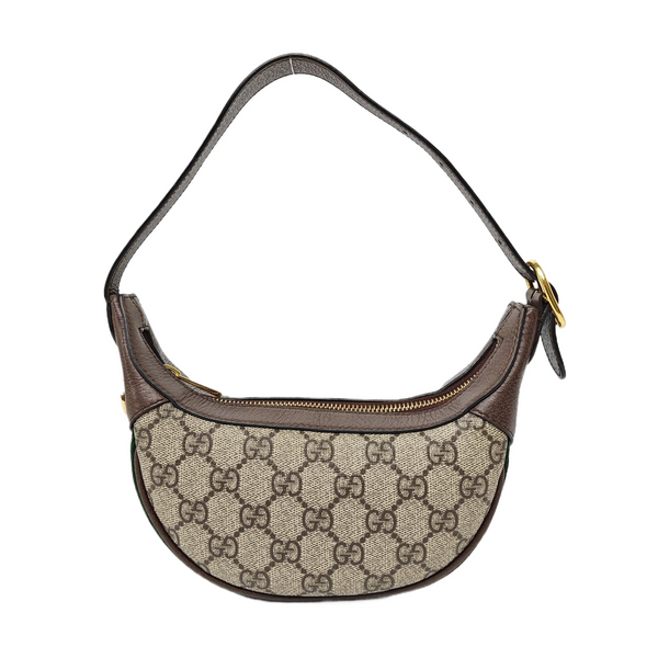 Ophidia Mini Monogram Coated Canvas Beige