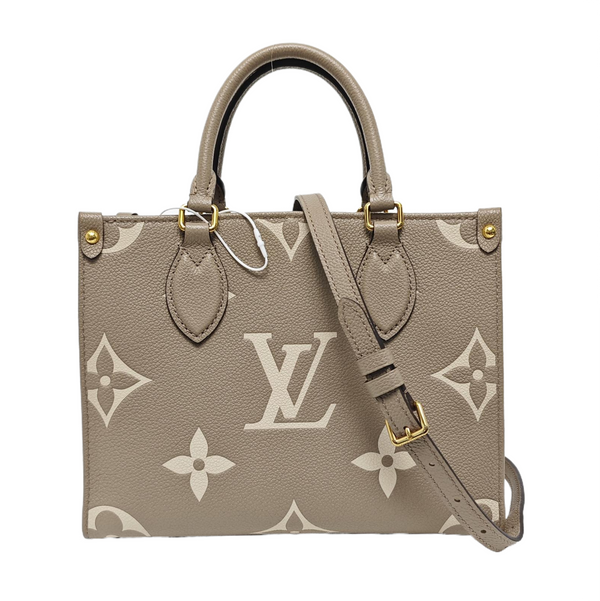 ONTHEGO PM Monogram Calfskin Gray
