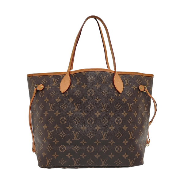 NEVERFULL MM Monogram Coated Canvas Brown