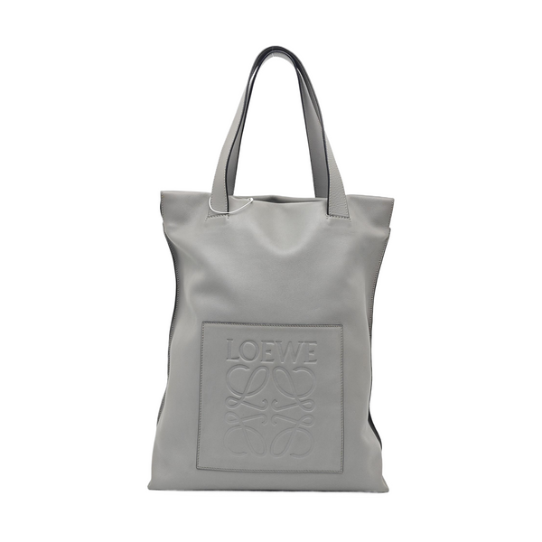 Calfskin Top Handle Bag Gray