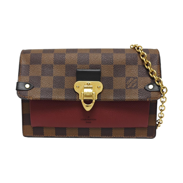 VAVIN Damier Ebene Coated Canvas Brown