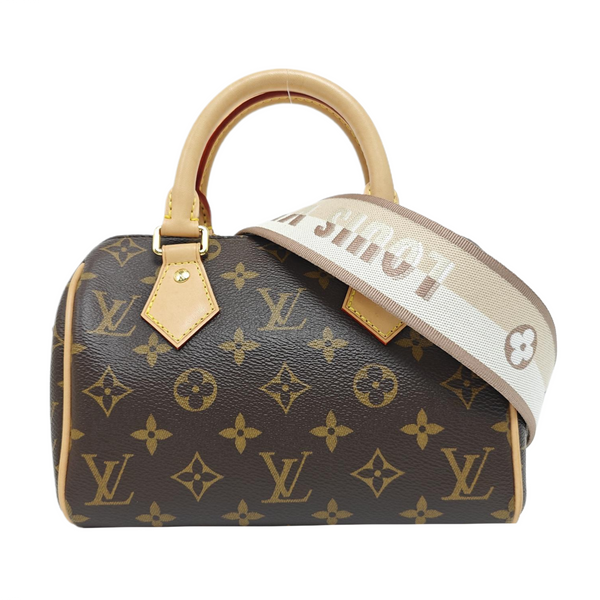 SPEEDY 20 Monogram Coated Canvas Brown
