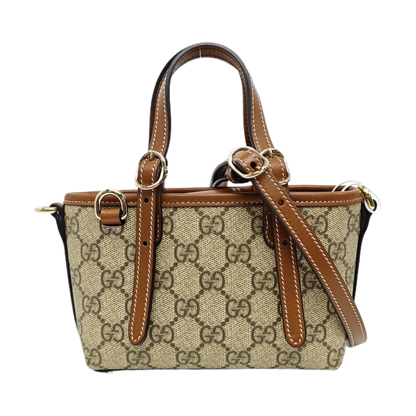 Monogram Coated Canvas Shoulder Bag Beige
