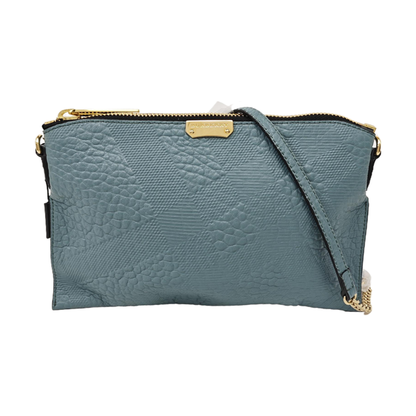 Calfskin Crossbody Bag Blue