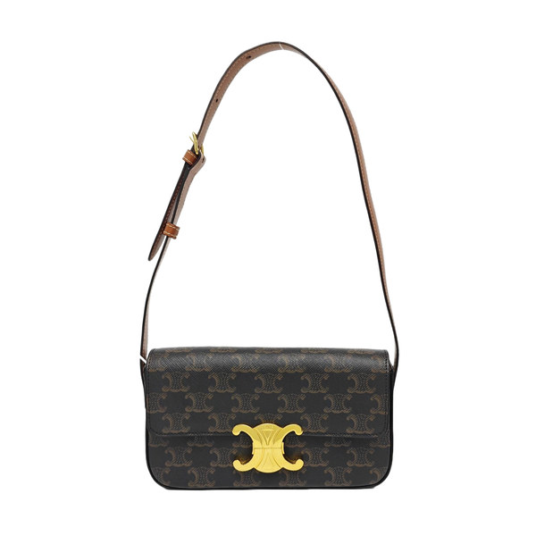 TRIOMPHE Small Coated Canvas Brown