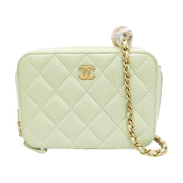 SURPIQUE Quilted Lambskin Green
