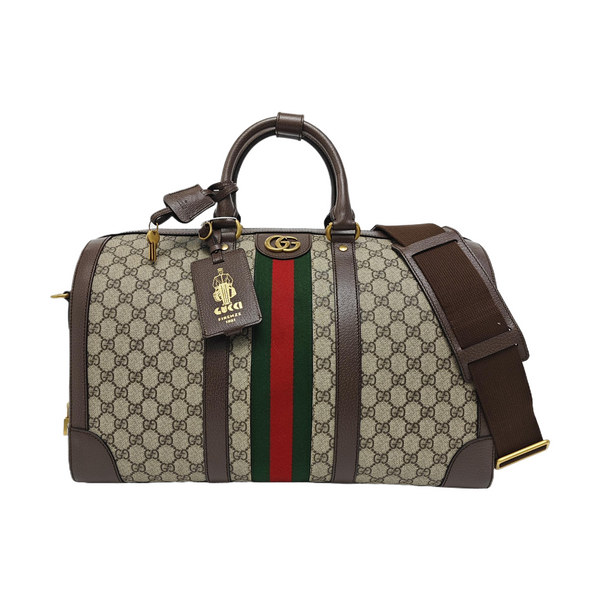 Savoy Large Monogram Coated Canvas Beige