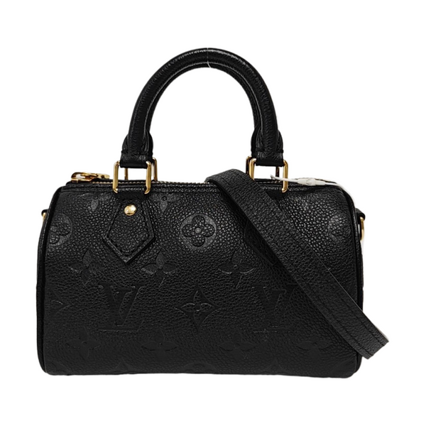 SPEEDY Nano Monogram Calfskin Black