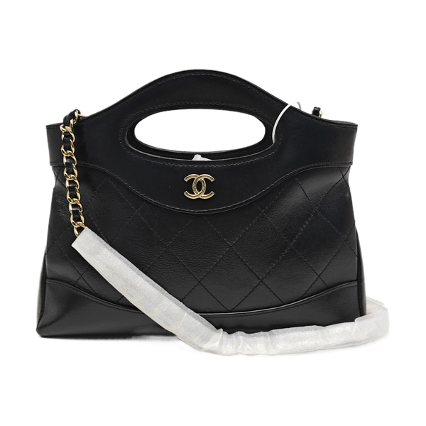 CHANEL 31 Nano Quilted Calfskin Black