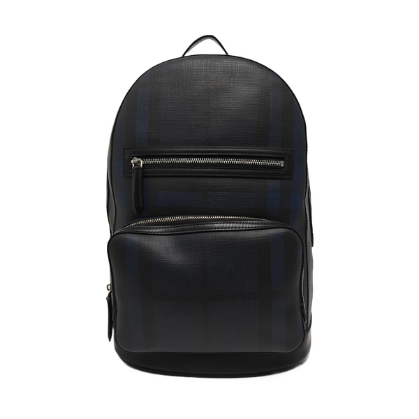 Coated Canvas Backpack Blue