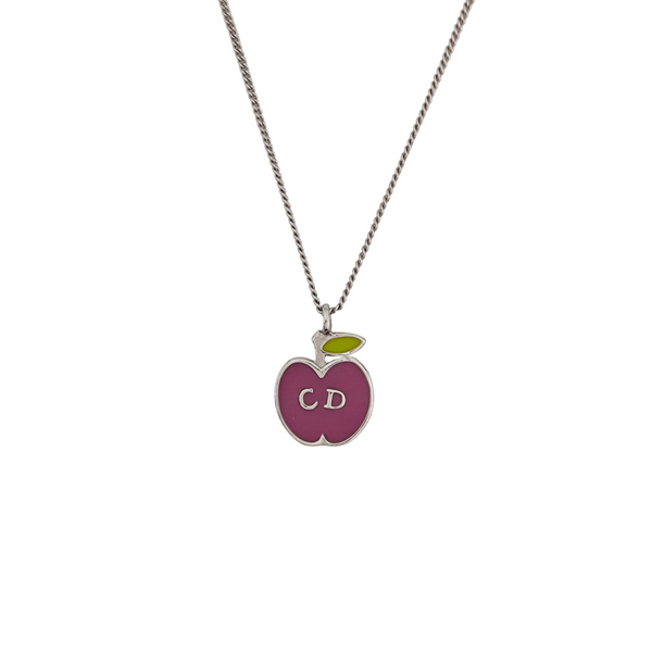 Petit CD Metal Silver Necklace