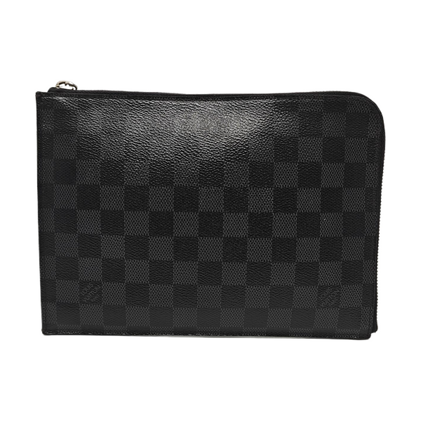 Pochette Jour PM Damier Graphite Coated Canvas Gray