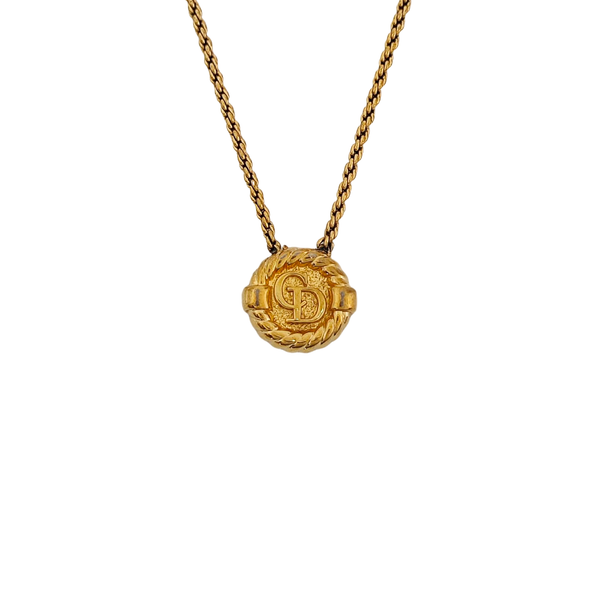 Petit CD Metal Gold Necklace