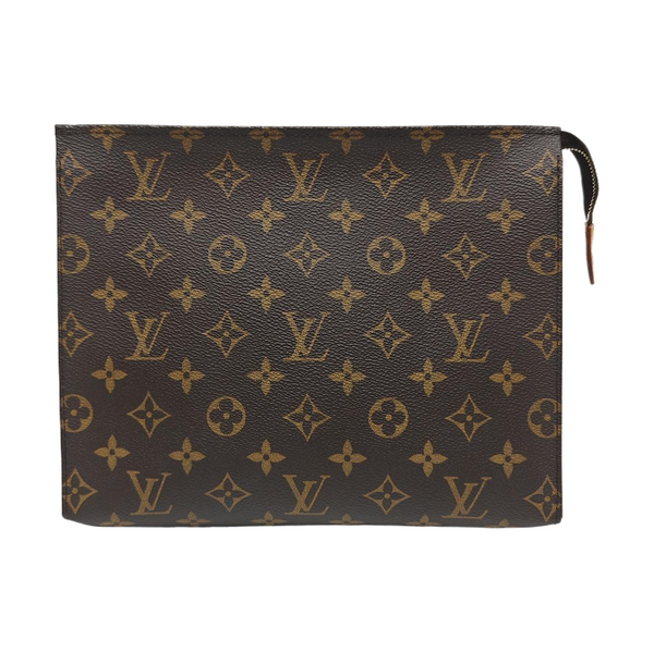 TOILET POCKET 26 Monogram Coated Canvas Brown