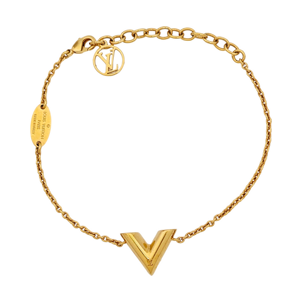 ESSENTIAL V Brass Gold Bracelet