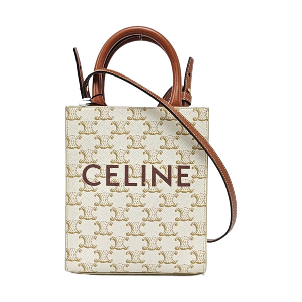 CABAS CELINE Mini Coated Canvas White