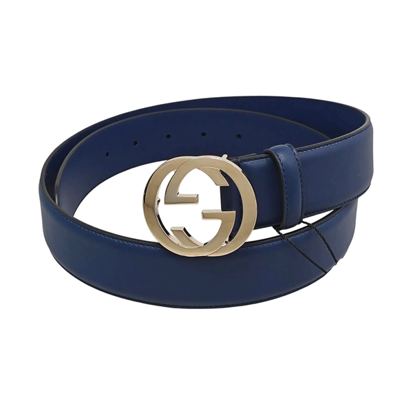 Leather Belt Blue