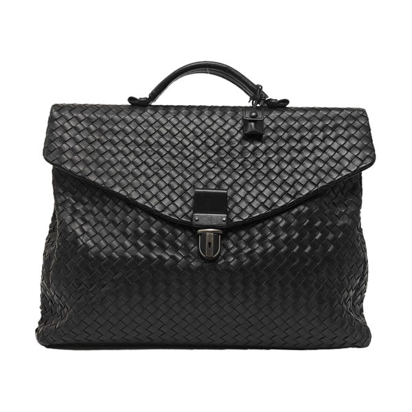 Calfskin Top Handle Bag Black