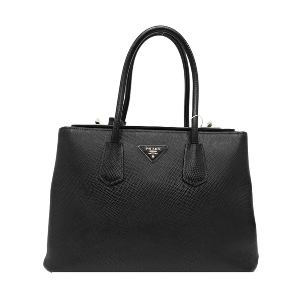 Twin Saffiano Calfskin Black