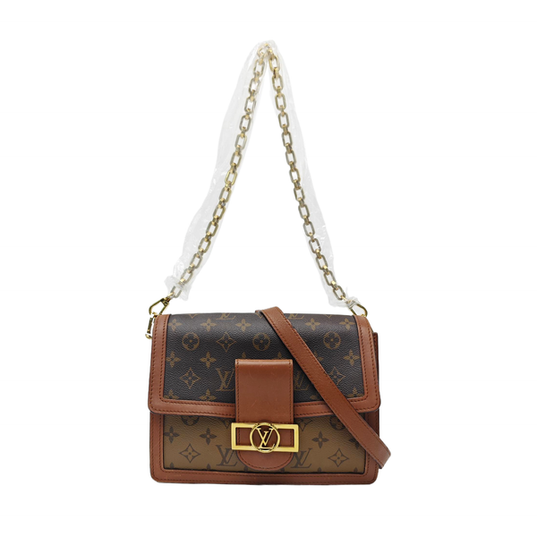 DAUPHINE MM Monogram Coated Canvas Brown