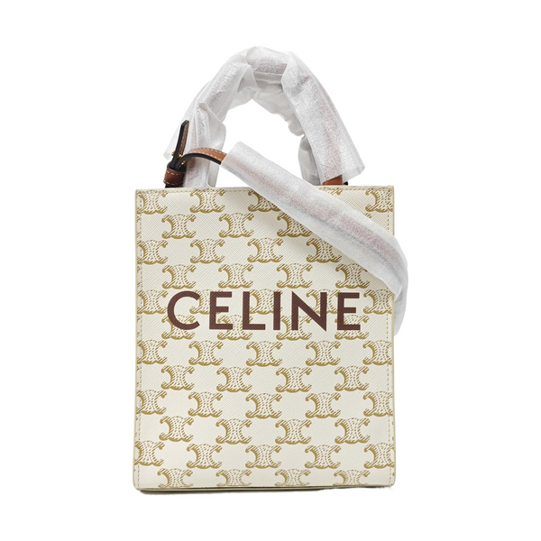 CABAS CELINE Mini Coated Canvas White